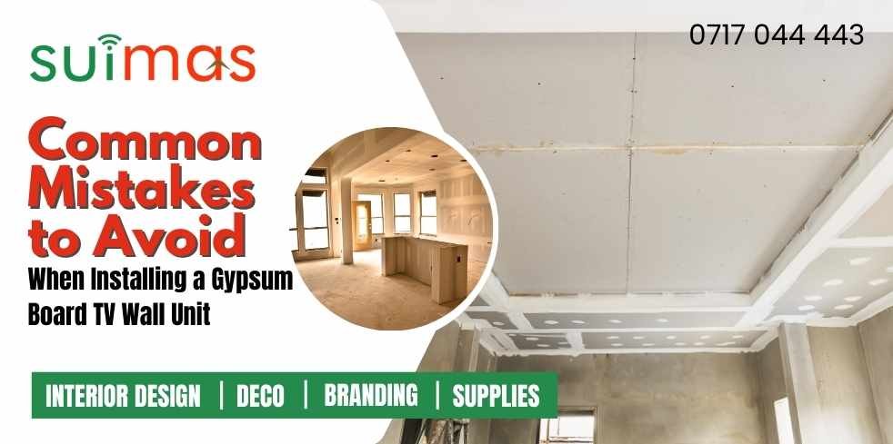Common Mistakes to Avoid When Installing a Gypsum Board TV Wall Unit