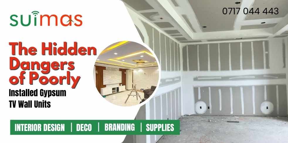 The Hidden Dangers of Poorly Installed Gypsum TV Wall Units (and How to Avoid Them)